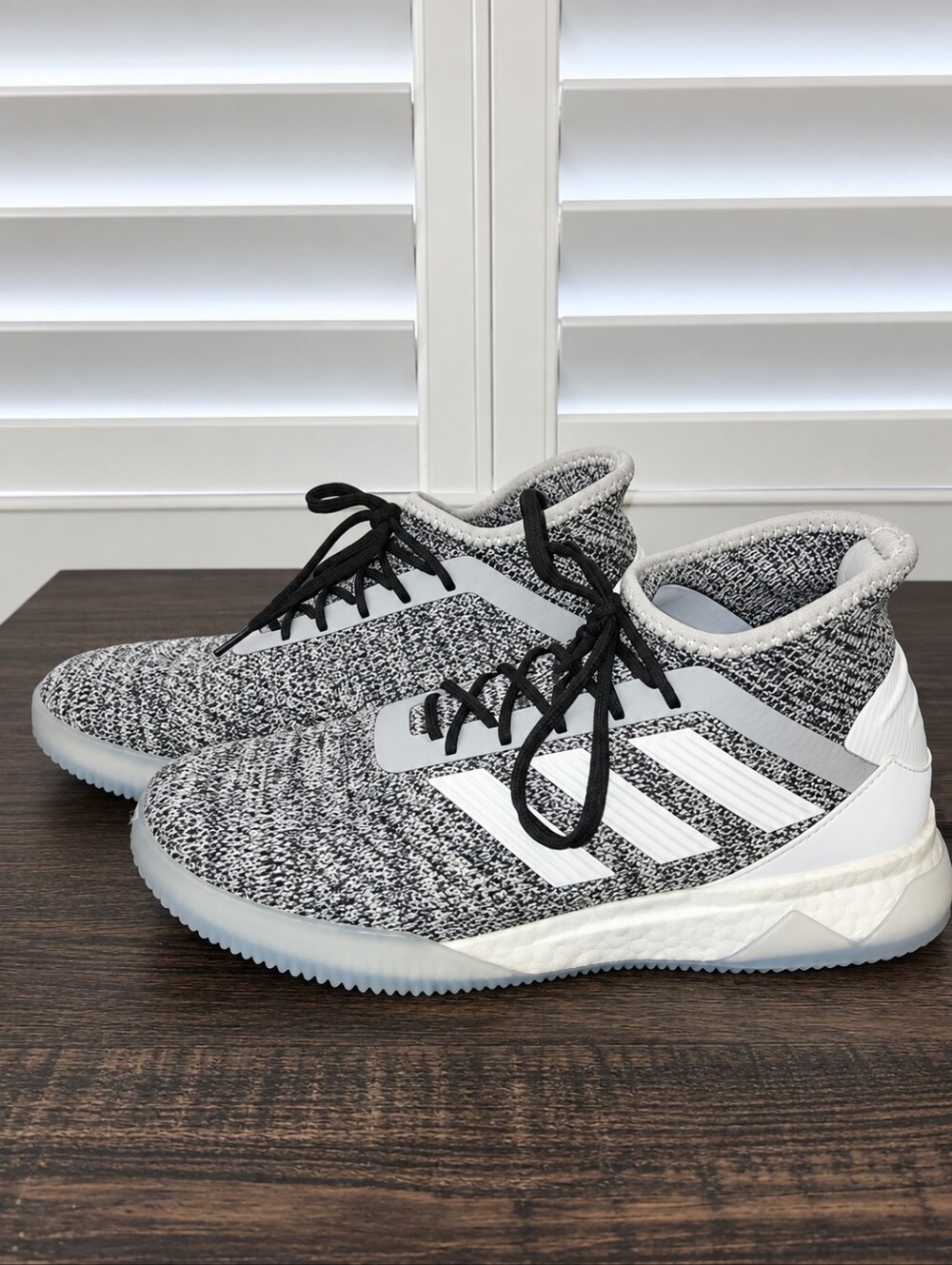 adidas Ultimate 360 Knit Sneakers – Grey/White/Black